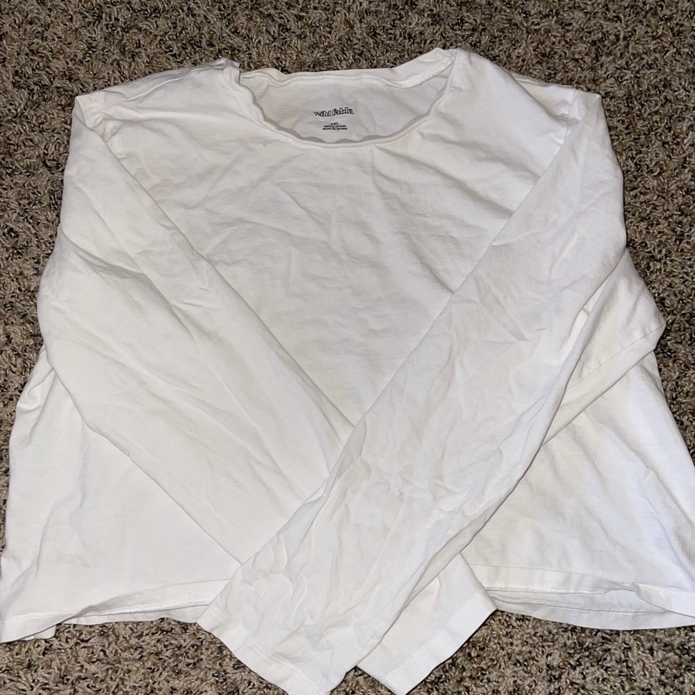 White Crop Tee